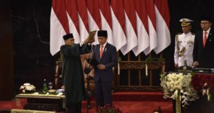 Presiden Joko Widodo dan Wakil Presiden Ma'ruf Amin Dilantik di MPR