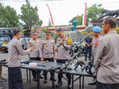 Polres Ciamis Cek Rutin Senjata Api dan Kendaraan Operasional untuk Jaga Kesiapsiagaan Anggota